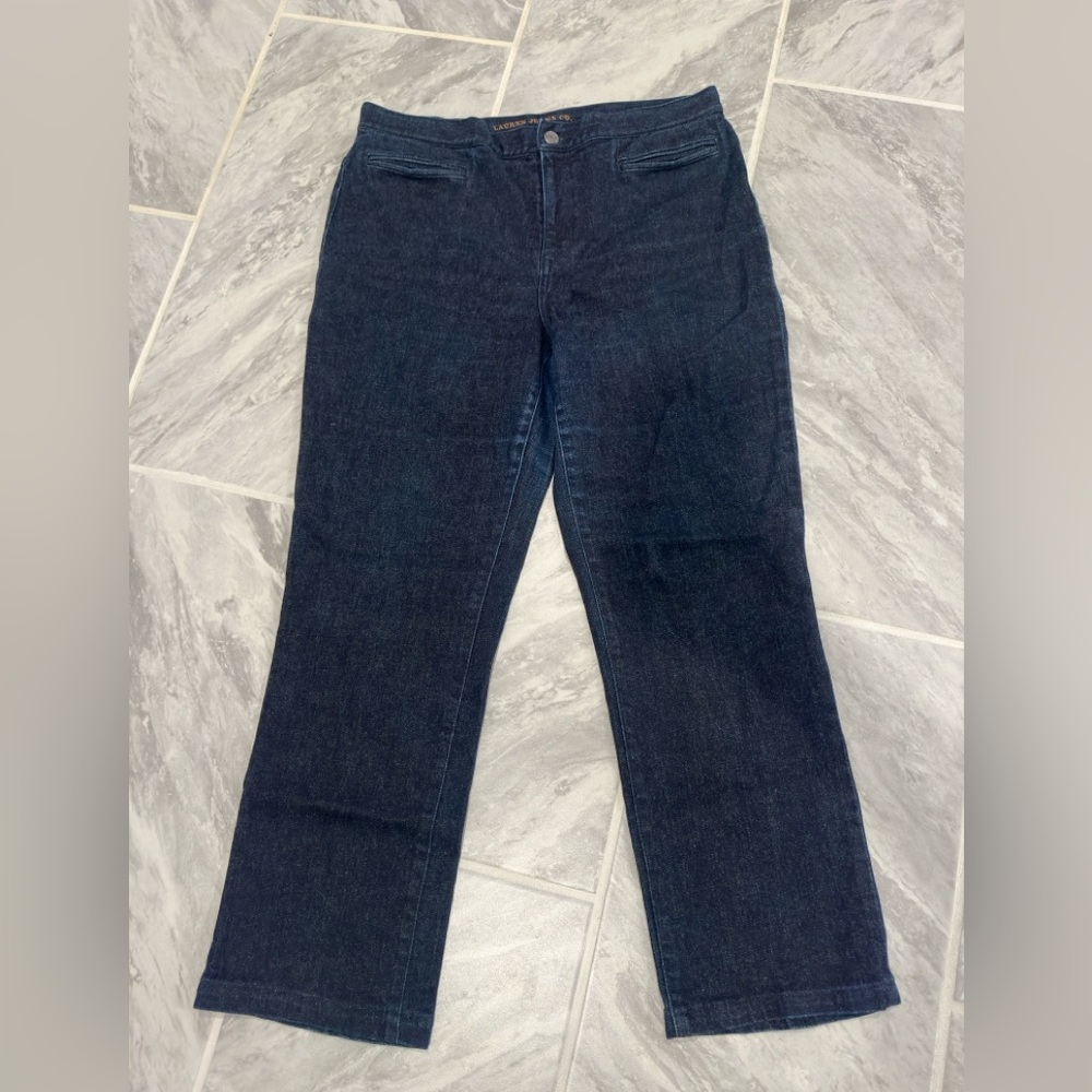 Ralph Lauren Womens Straight Jeans Size 10 Blue 34Wx27L